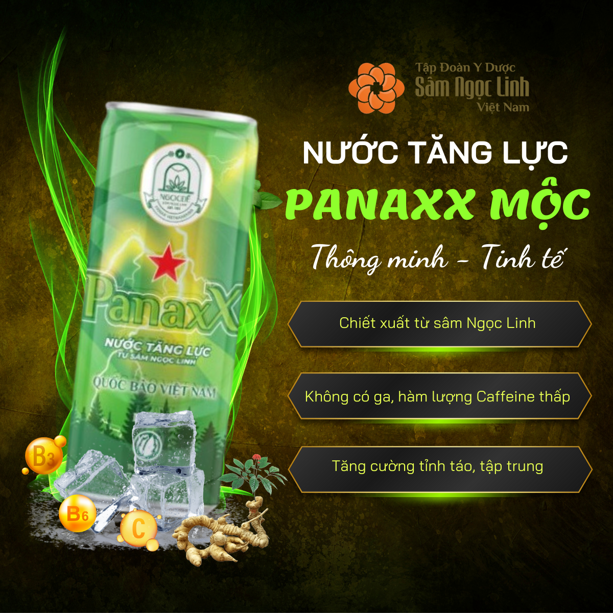 Nước tăng lực PanaxX Mộc